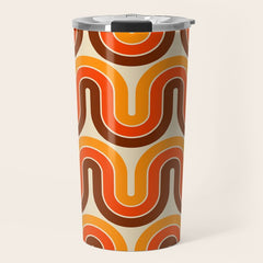 70s Retro Vintage Style 821 Autumn Travel Mug