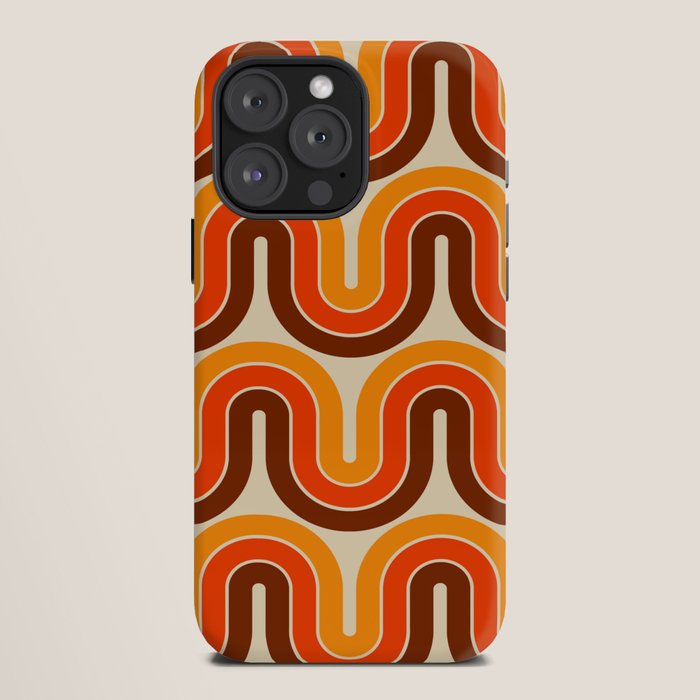 70s Retro Vintage Style 821 Autumn iPhone Case