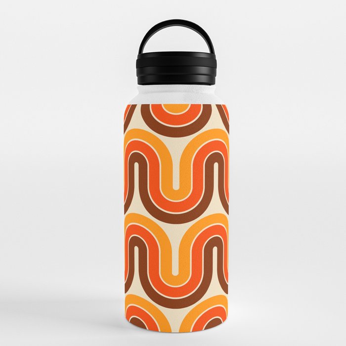 70s Retro Vintage Style 821 Autumn Water Bottle