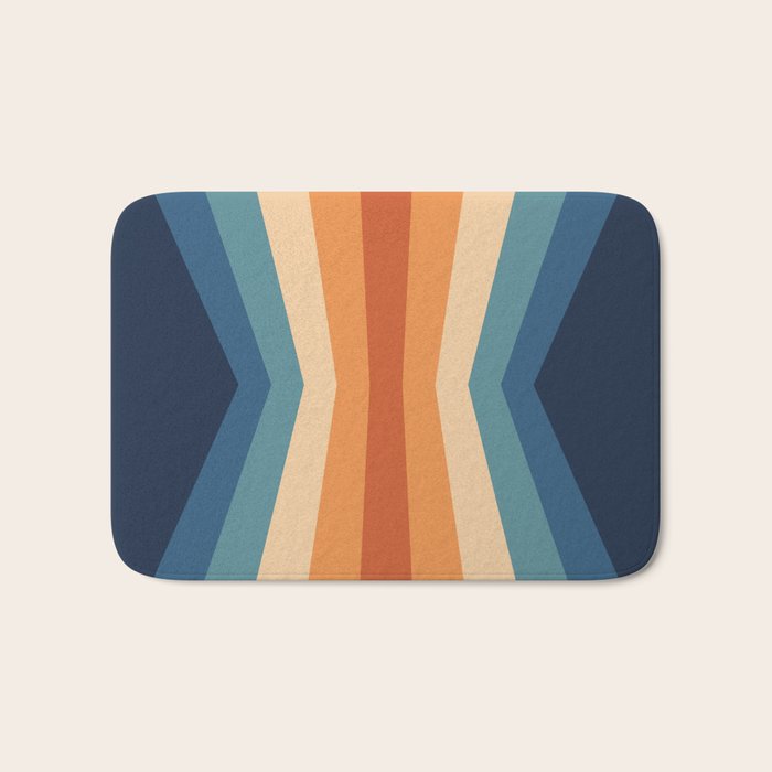 70's Retro Reflection Bath Mat