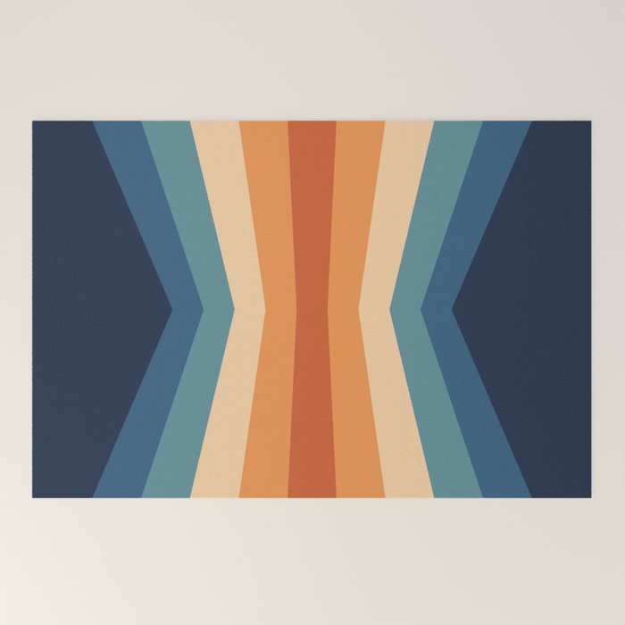 70's Retro Reflection Welcome Mat