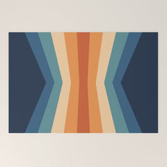70's Retro Reflection Welcome Mat