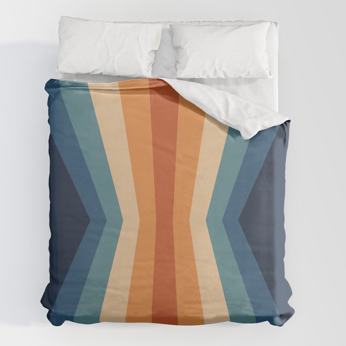 70's Retro Reflection Duvet Cover