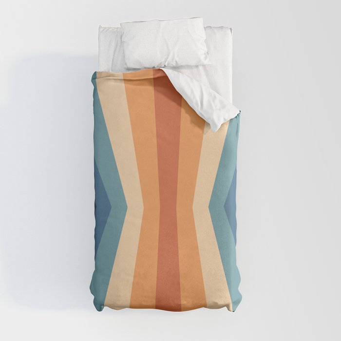 70's Retro Reflection Duvet Cover