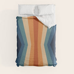 70's Retro Reflection Duvet Cover