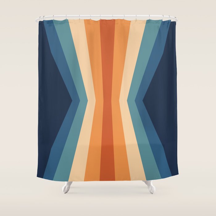 70's Retro Reflection Shower Curtain