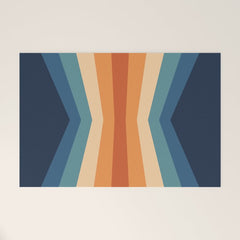 70's Retro Reflection Welcome Mat