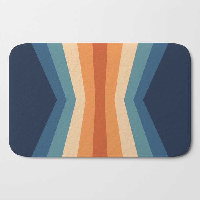 70's Retro Reflection Bath Mat