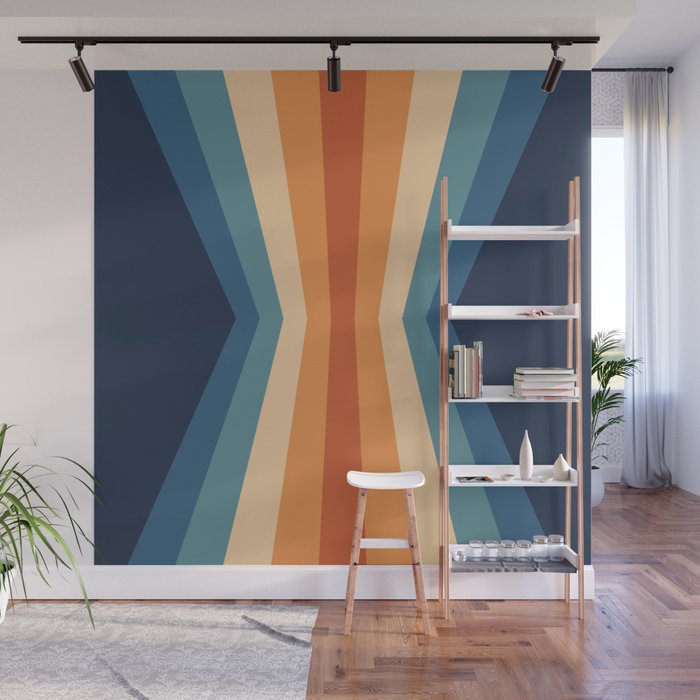 70's Retro Reflection Wall Mural