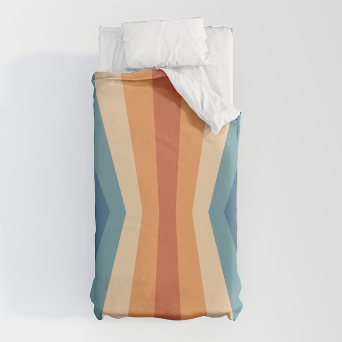 70's Retro Reflection Duvet Cover