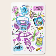 90s Summer  Cutting Board