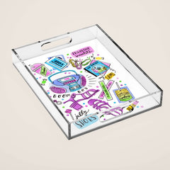 90s Summer  Acrylic Tray