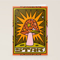 17. Star Mushroom Stationery Card