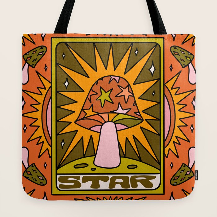 17. Star Mushroom Tote Bag