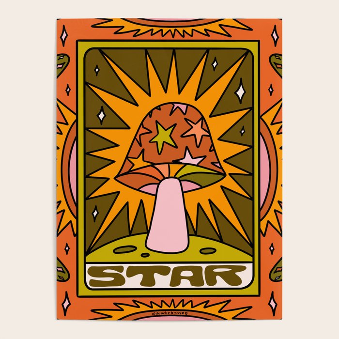17. Star Mushroom Poster