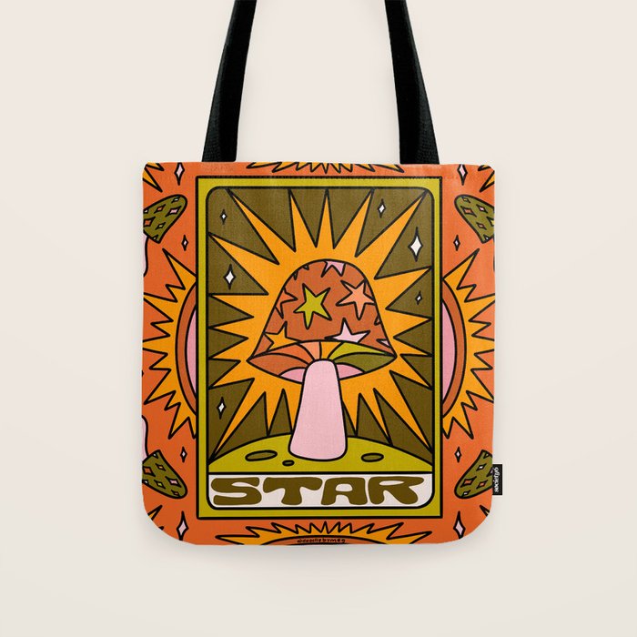 17. Star Mushroom Tote Bag