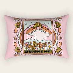 20. Judgment Tarot Mushroom Rectangular Pillow