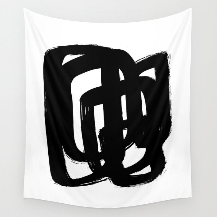 A Heavy Thought White Background Wall Tapestry