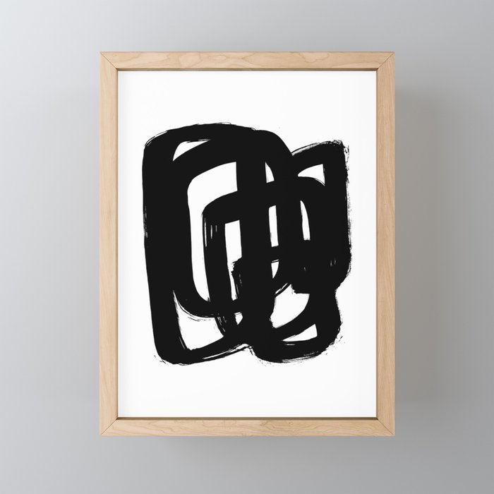 A Heavy Thought White Background Mini Art Print