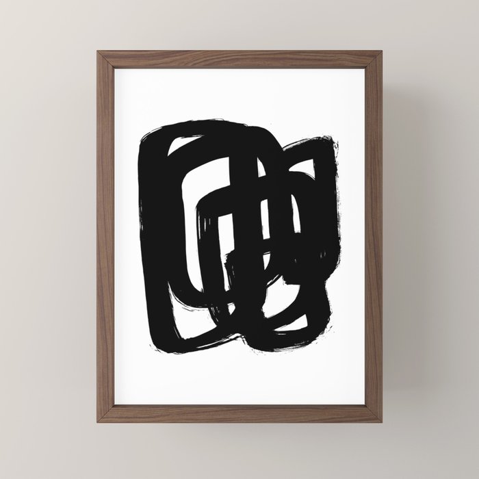 A Heavy Thought White Background Mini Art Print