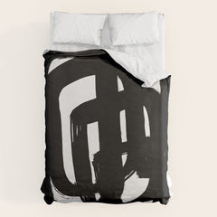 A Heavy Thought White Background Duvet Cover