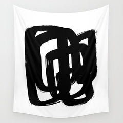 A Heavy Thought White Background Wall Tapestry