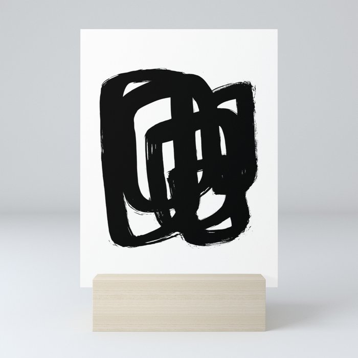 A Heavy Thought White Background Mini Art Print