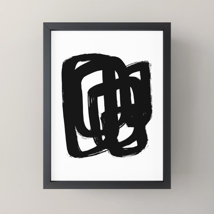 A Heavy Thought White Background Mini Art Print