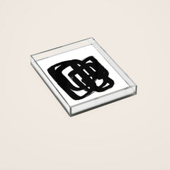 A Heavy Thought White Background Acrylic Tray