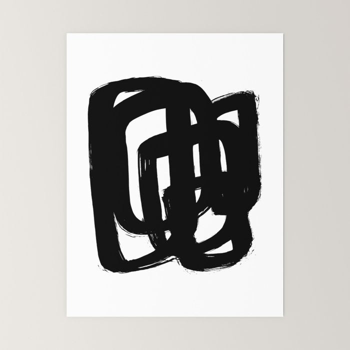 A Heavy Thought White Background Mini Art Print