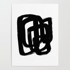 A Heavy Thought White Background Poster
