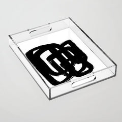 A Heavy Thought White Background Acrylic Tray
