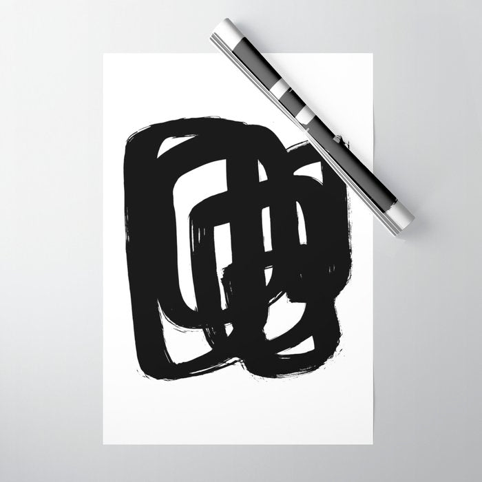 A Heavy Thought White Background Wrapping Paper