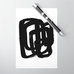 A Heavy Thought White Background Wrapping Paper