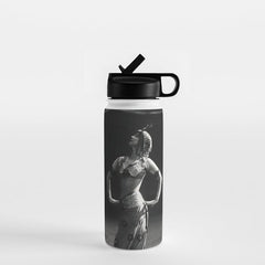 1920 Spanish Flamenco dancer vintage starlet Ruth St Denis black and white photograph  Water Bottle