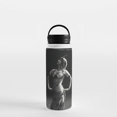 1920 Spanish Flamenco dancer vintage starlet Ruth St Denis black and white photograph  Water Bottle