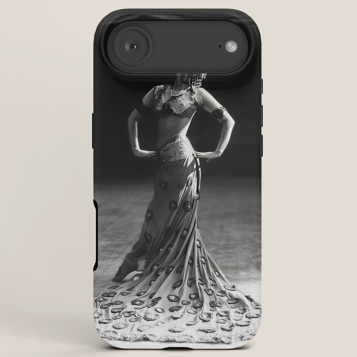1920 Spanish Flamenco dancer vintage starlet Ruth St Denis black and white photograph  iPhone Case