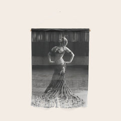 1920 Spanish Flamenco dancer vintage starlet Ruth St Denis black and white photograph  Wall Hanging