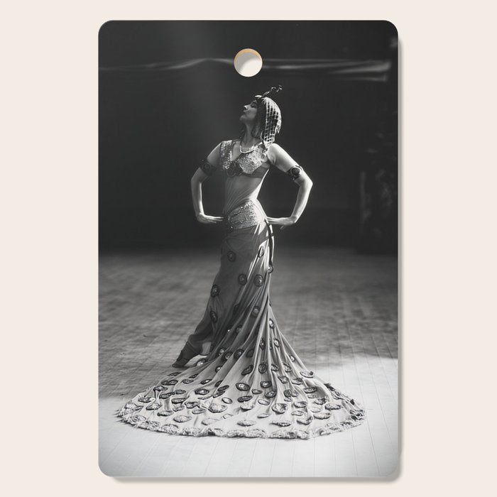 1920 Spanish Flamenco dancer vintage starlet Ruth St Denis black and white photograph  Cutting Board