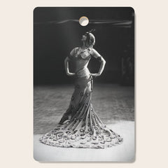 1920 Spanish Flamenco dancer vintage starlet Ruth St Denis black and white photograph  Cutting Board