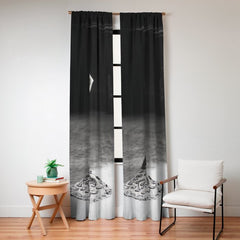 1920 Spanish Flamenco dancer vintage starlet Ruth St Denis black and white photograph  Window Curtain