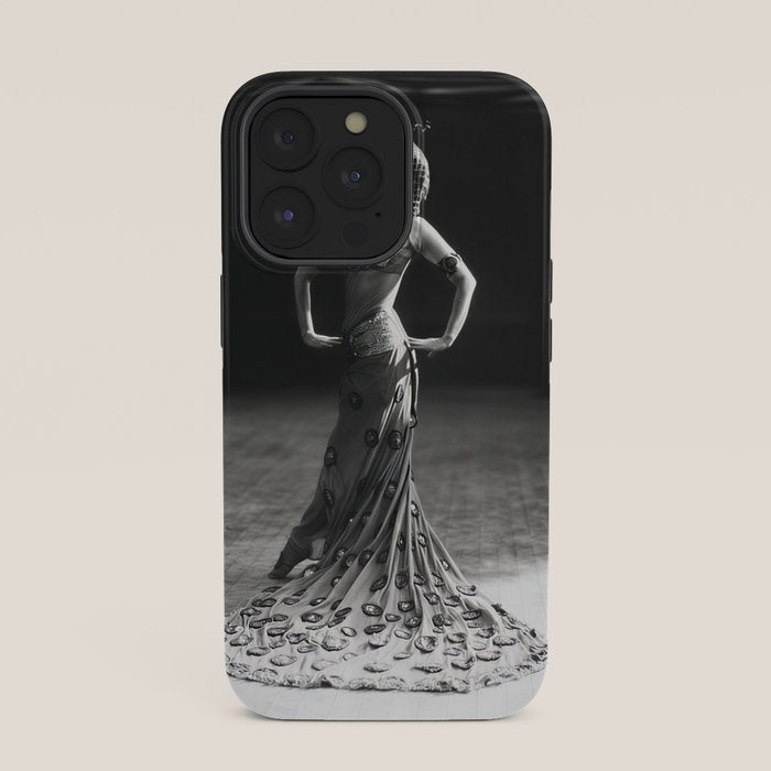 1920 Spanish Flamenco dancer vintage starlet Ruth St Denis black and white photograph  iPhone Case