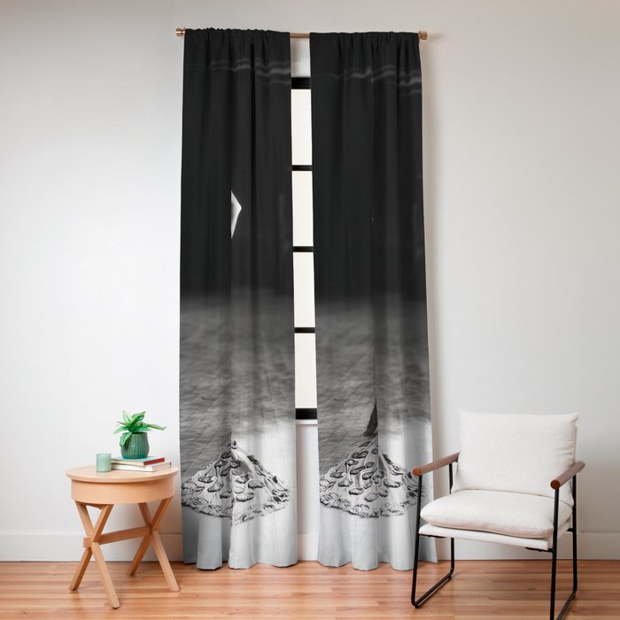 1920 Spanish Flamenco dancer vintage starlet Ruth St Denis black and white photograph  Window Curtain