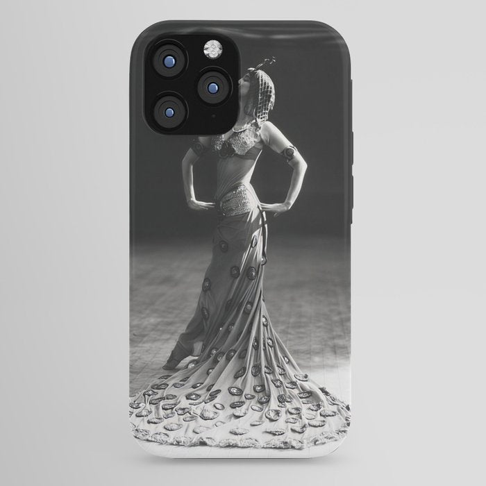 1920 Spanish Flamenco dancer vintage starlet Ruth St Denis black and white photograph  iPhone Case