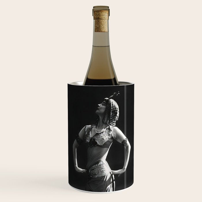 1920 Spanish Flamenco dancer vintage starlet Ruth St Denis black and white photograph  Wine Chiller