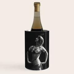 1920 Spanish Flamenco dancer vintage starlet Ruth St Denis black and white photograph  Wine Chiller