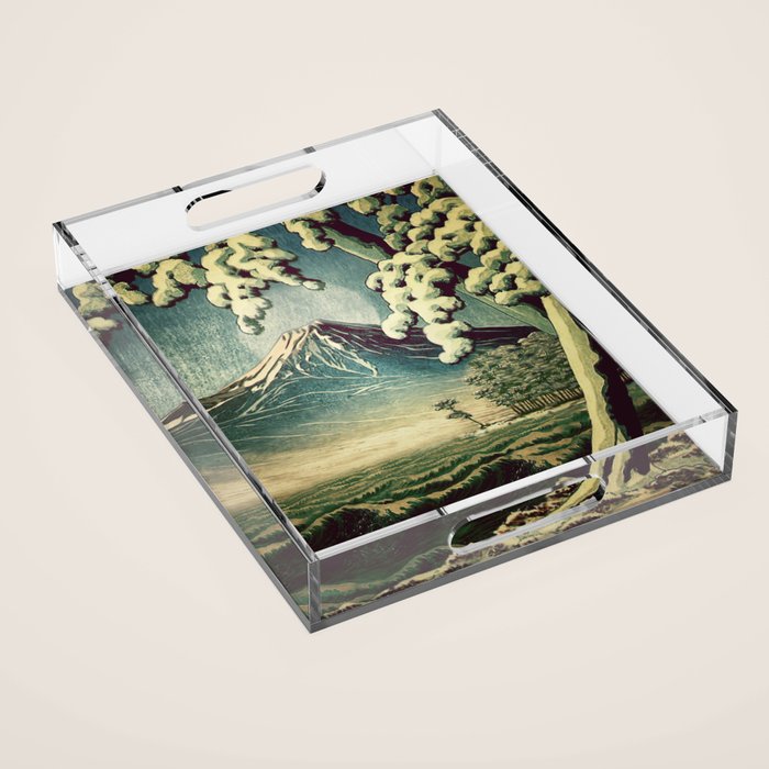 5 Lakes at Moonlight Acrylic Tray