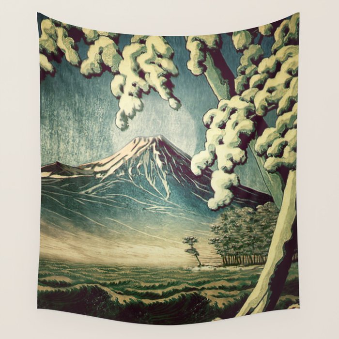 5 Lakes at Moonlight Wall Tapestry