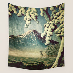 5 Lakes at Moonlight Wall Tapestry