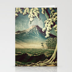 5 Lakes at Moonlight Stationery Card